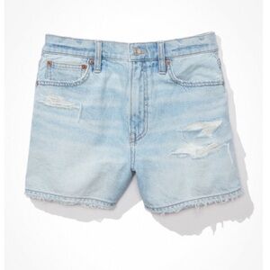 American Eagle Strigid Denim Highest Waist ‘90s Boyfriend Short